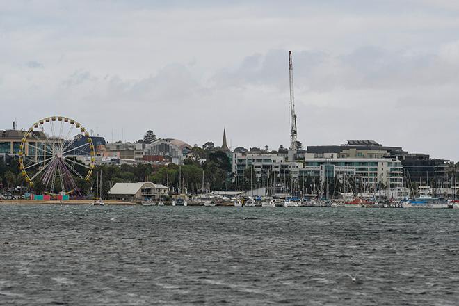 Plenty of breeze on Corio Bay Sat 14th © LaFoto